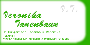 veronika tanenbaum business card